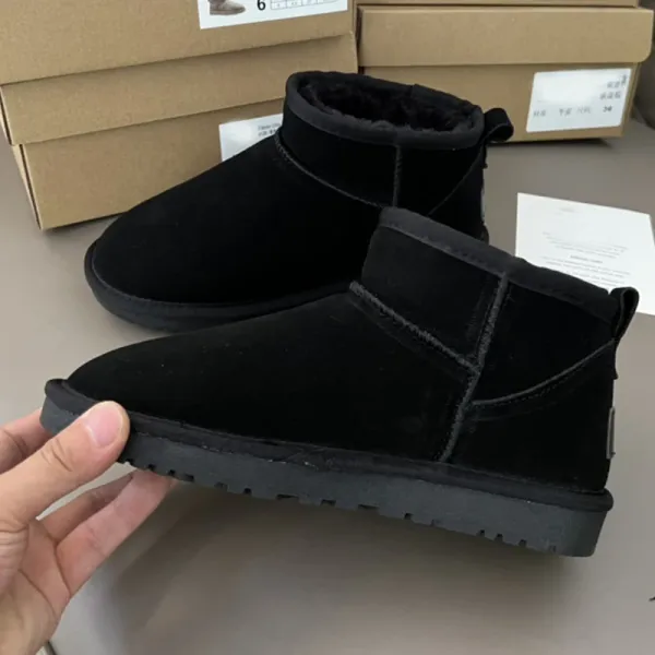 UGG Classic Mini II Black Suede Boots Snow Boots - 1