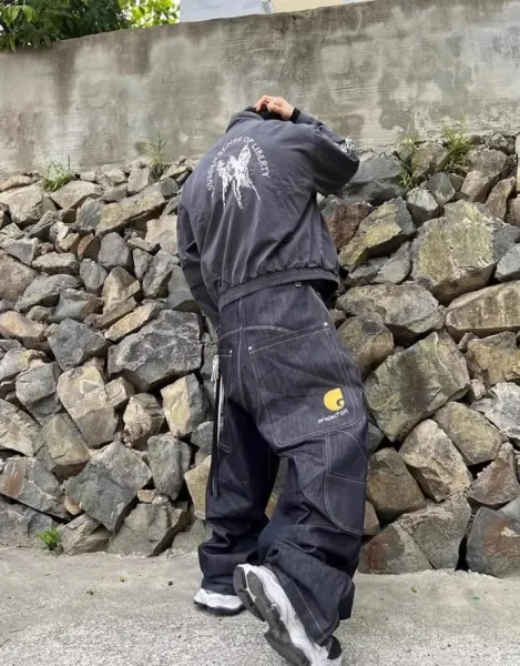 Carhartt Work In Progress x Project GR Dark Wash Baggy Jeans - 24
