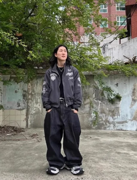 Carhartt Work In Progress x Project GR Dark Wash Baggy Jeans - 20