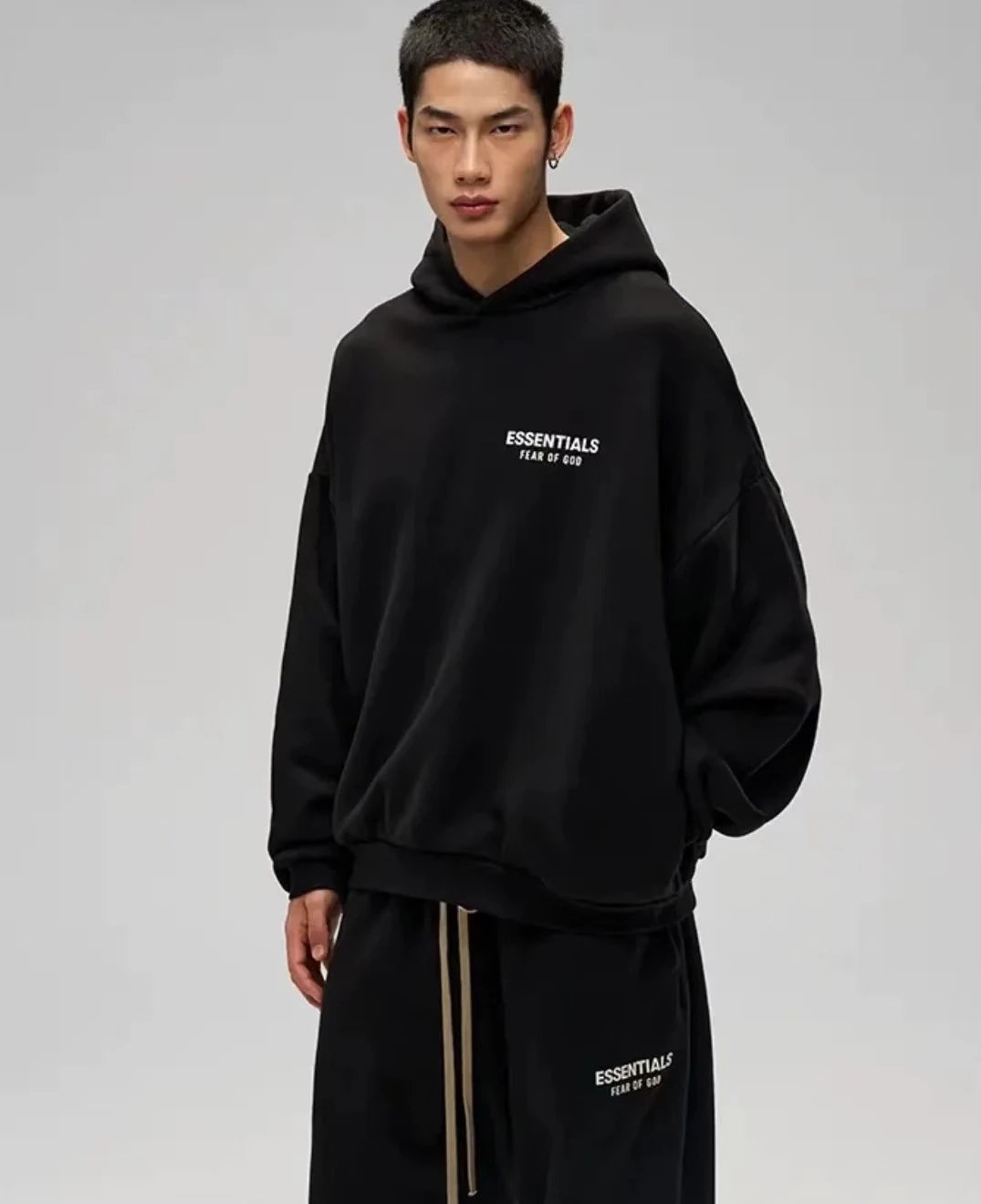 Fear of God Essentials Oversized Hoodie Gray - 6
