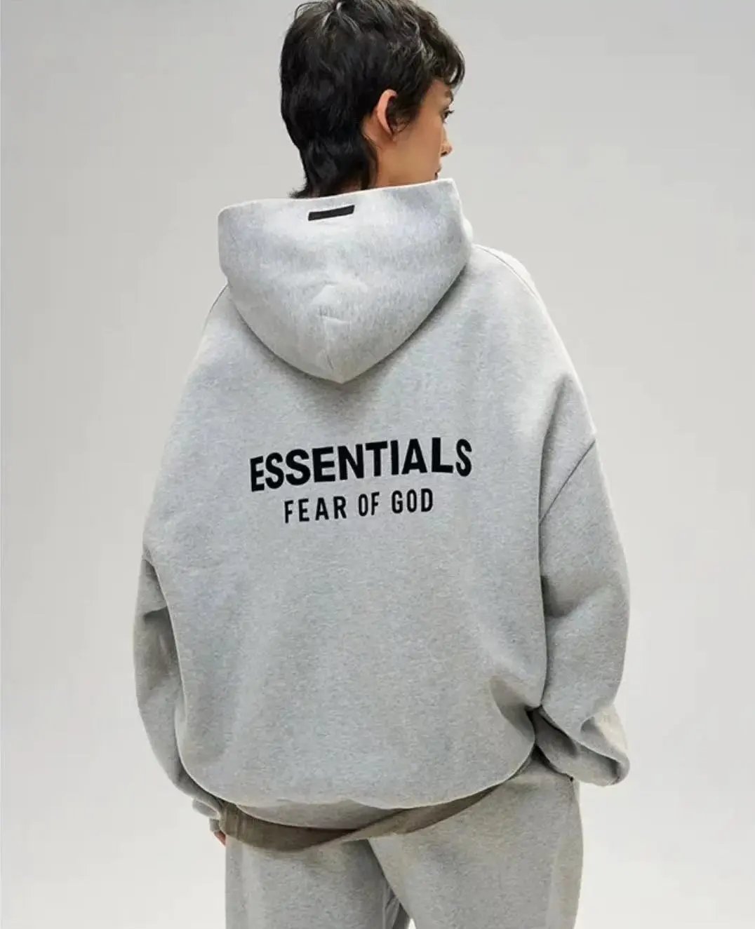 Fear of God Essentials Oversized Hoodie Gray - 10