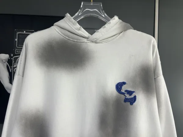 Chrome Hearts Embroidered Cross Hoodie White - 10