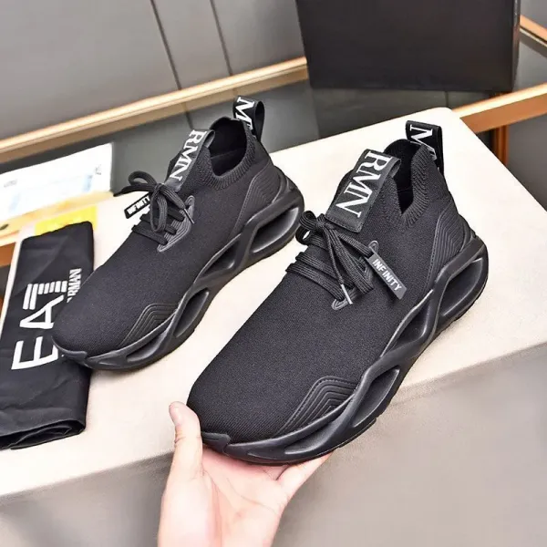 Emporio Armani Infinity Knit Sneakers Gray - 23