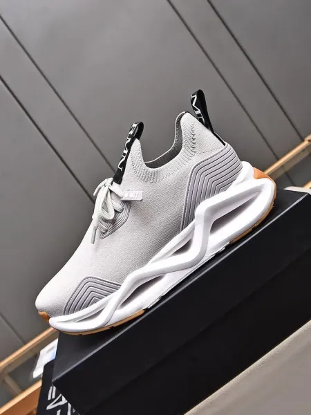 Emporio Armani Infinity Knit Sneakers Gray - 35