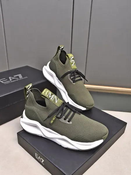 Emporio Armani Infinity Knit Sneakers Gray - 42