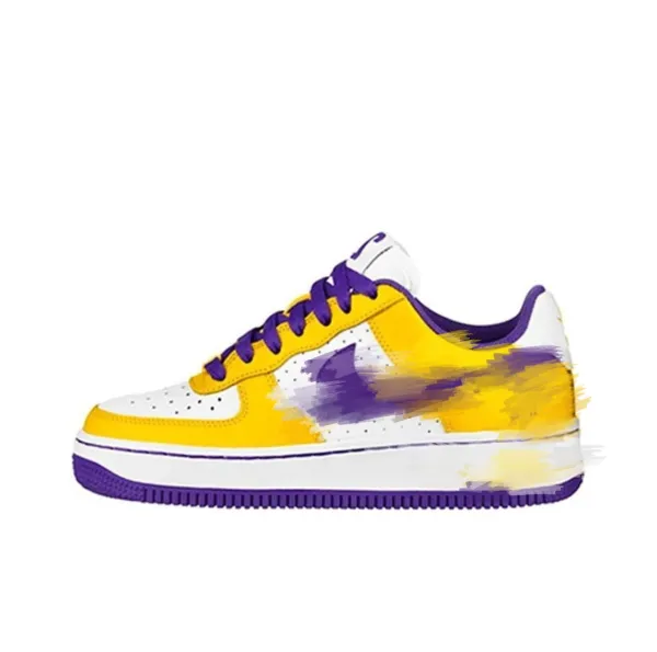 Nike Air Force 1 Low Lakers Colorway Sneakers - 1