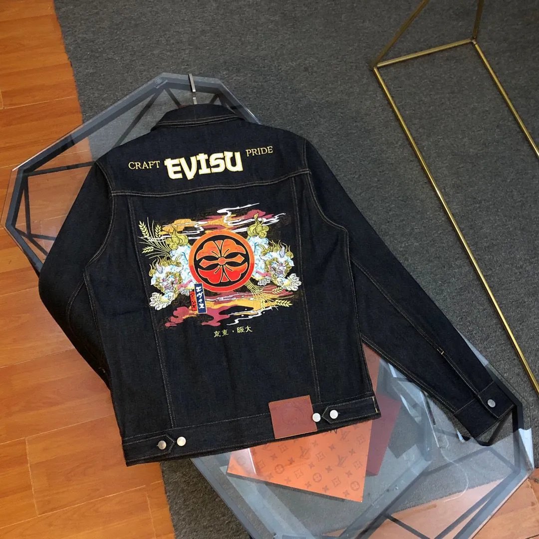 Evisu Craft Pride Denim Jacket Black - 3