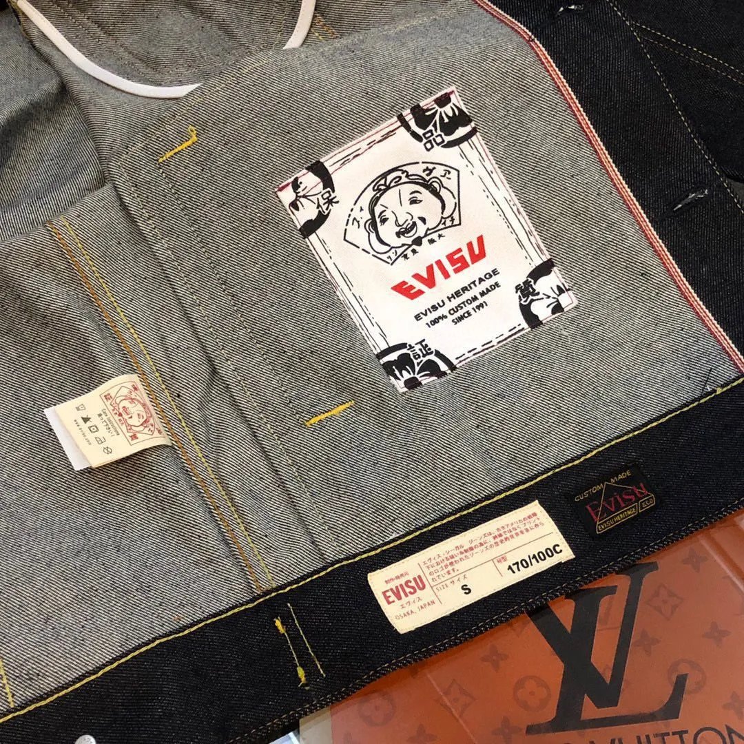 Evisu Craft Pride Denim Jacket Black - 11
