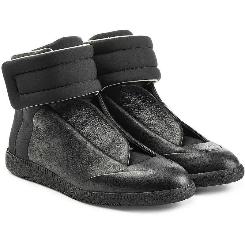 Maison Margiela Tabi Glitter Silver High-Top Sneakers - 4
