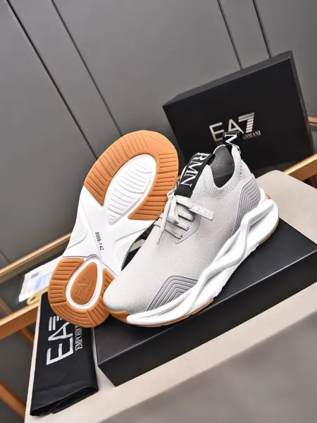 Emporio Armani Infinity Knit Sneakers Gray - 32