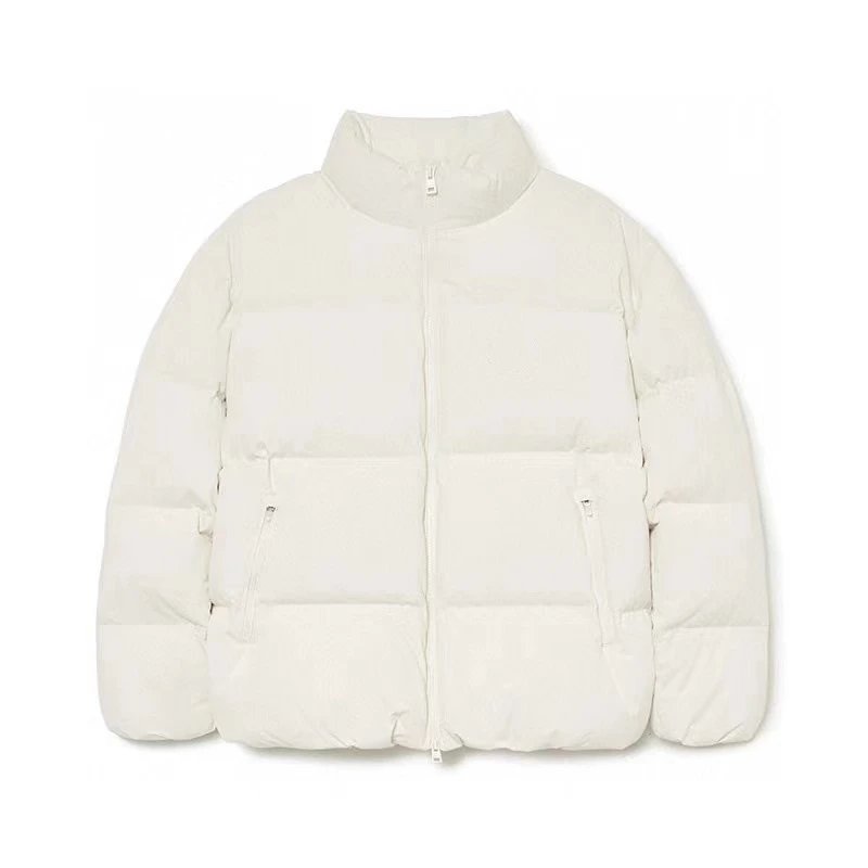 Design Short Puffer Jacket Light Blue Outerwear - 7