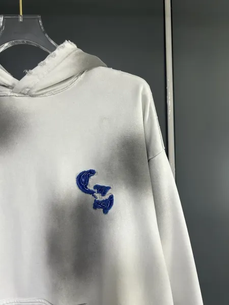 Chrome Hearts Embroidered Cross Hoodie White - 7