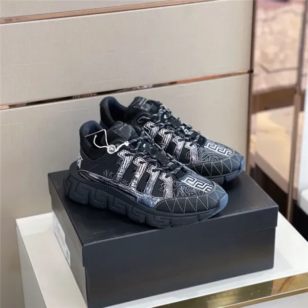 Versace Greca Print Chunky Sneakers Black - 1