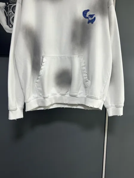Chrome Hearts Embroidered Cross Hoodie White - 9