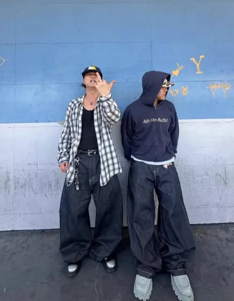 Carhartt Work In Progress x Project GR Dark Wash Baggy Jeans - 18
