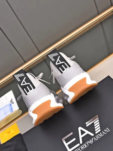 Emporio Armani Infinity Knit Sneakers Gray - 34