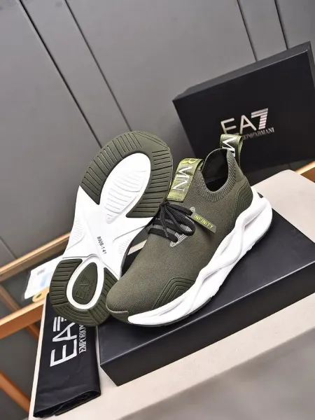 Emporio Armani Infinity Knit Sneakers Gray - 41