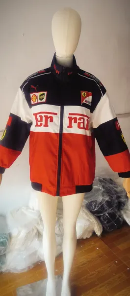 Scuderia Ferrari F1 Racing Jacket Red Black White Outerwear - 18