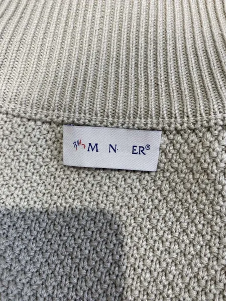 Moncler Grenoble Quilted Knit-Sleeve Jacket Navy Down Jacket - 10