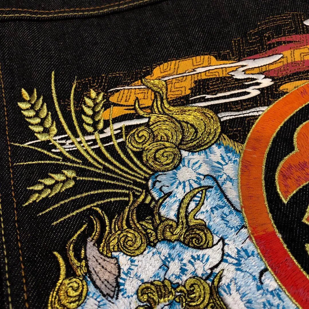 Evisu Craft Pride Denim Jacket Black - 10