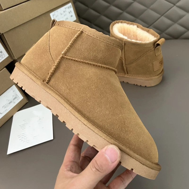 UGG Classic Mini II Chestnut Suede Snow Boots