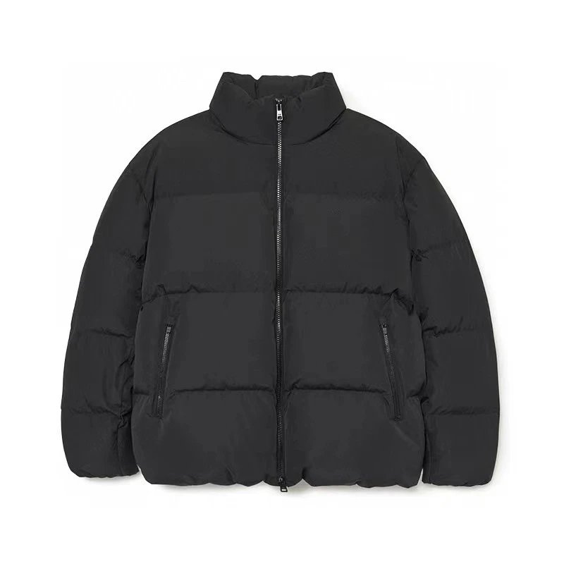 Design Short Puffer Jacket Light Blue Outerwear - 3