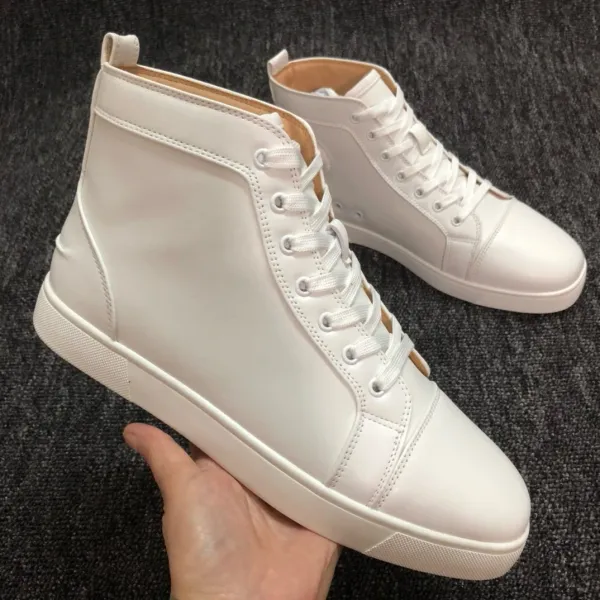 Christian Louboutin Louis Spiky Black Suede High-Top Sneakers - 8