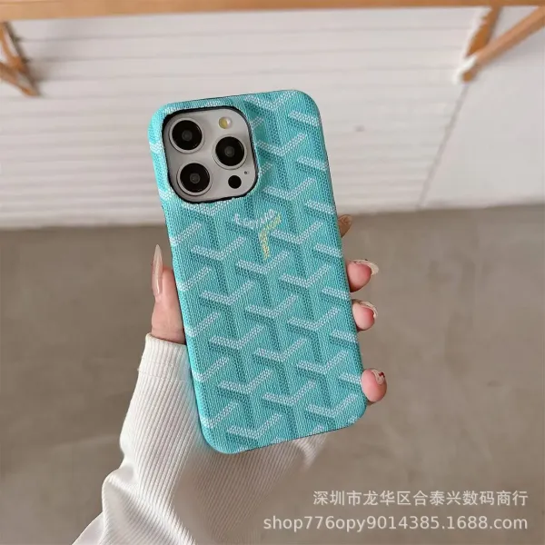 Goyard Monogram Denim Blue Phone Case - 11