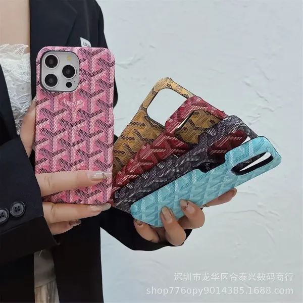 Goyard Monogram Denim Blue Phone Case - 5