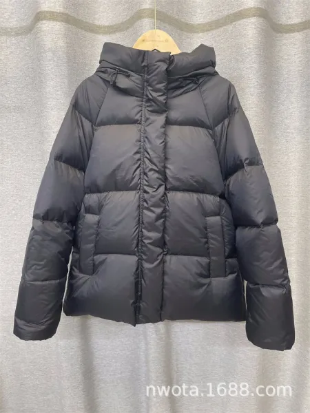 Design Puffer Hooded Down Jacket Black - 9