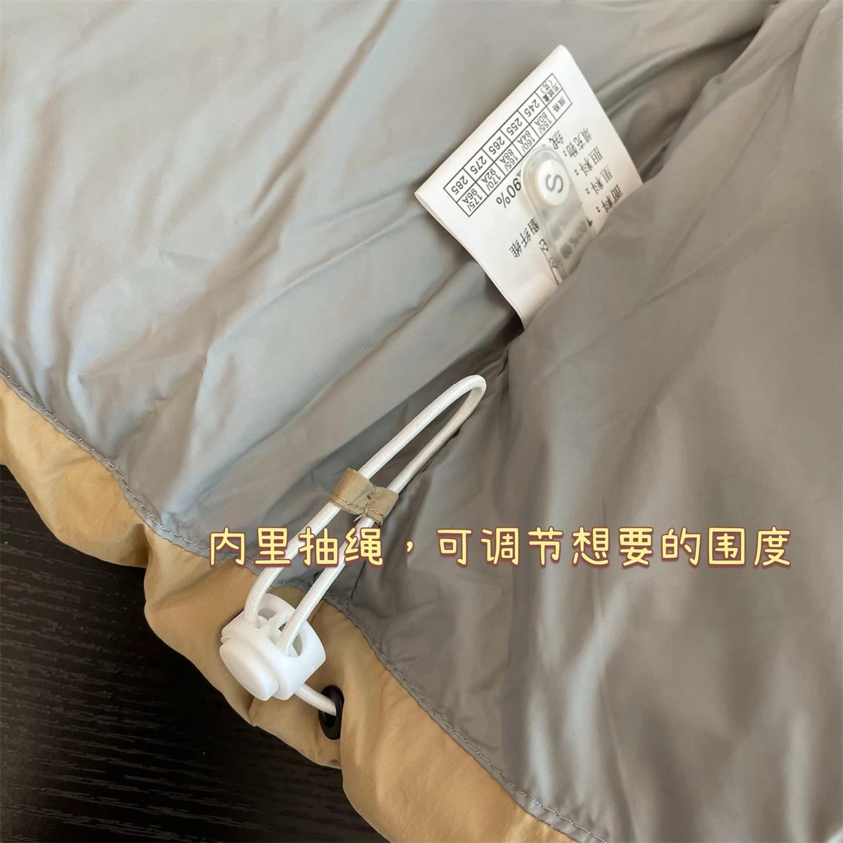 Design Puffer Hooded Jacket Beige Down-Jacket Outerwear.down Jacket - 13