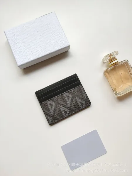 Design Monogram Card Holder Black Gray - 1