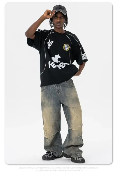 Design Fonse Horse Logo Black Sporty Jersey - 11