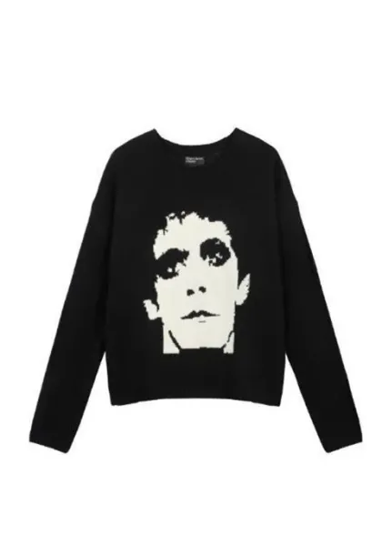 Design Fano Graphic Knit Sweater Black and White - 15
