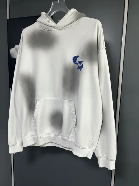 Chrome Hearts Embroidered Cross Hoodie White - 6