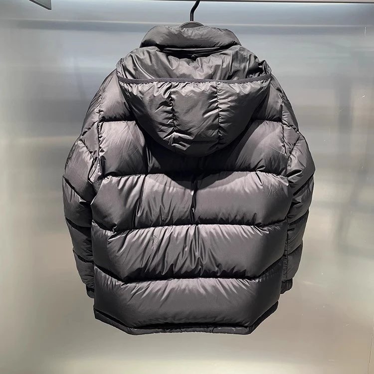 Moncler Down Jacket Black Hooded Puffer - 12