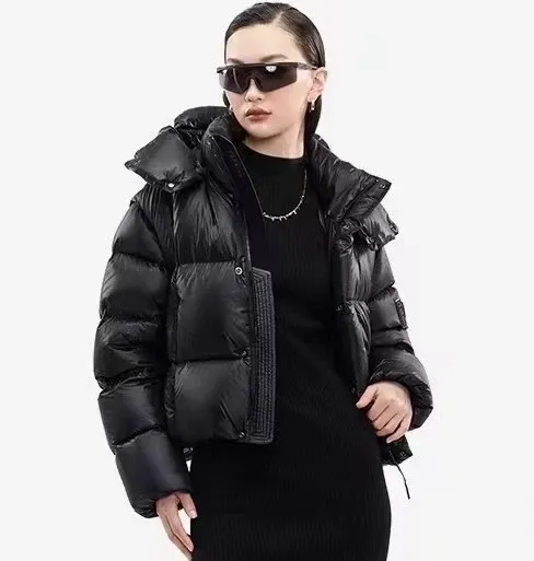 Moncler Genius Down Jacket in Periwinkle Blue with Puffer Design and Detachable Hood - 2