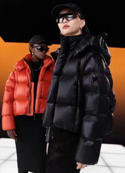 Moncler Genius Down Jacket in Periwinkle Blue with Puffer Design and Detachable Hood - 6