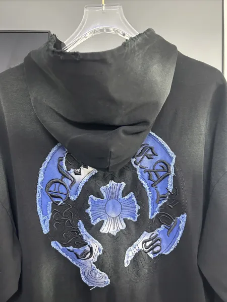Chrome Hearts Embroidered Cross Hoodie White - 29