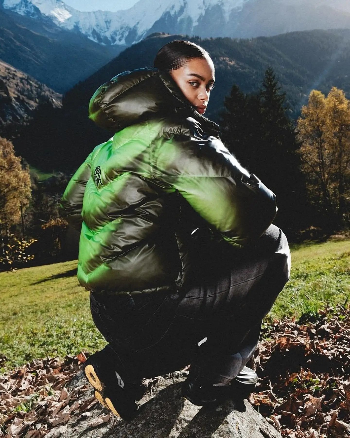 Moncler Genius Green Gradient Down Jacket - 4
