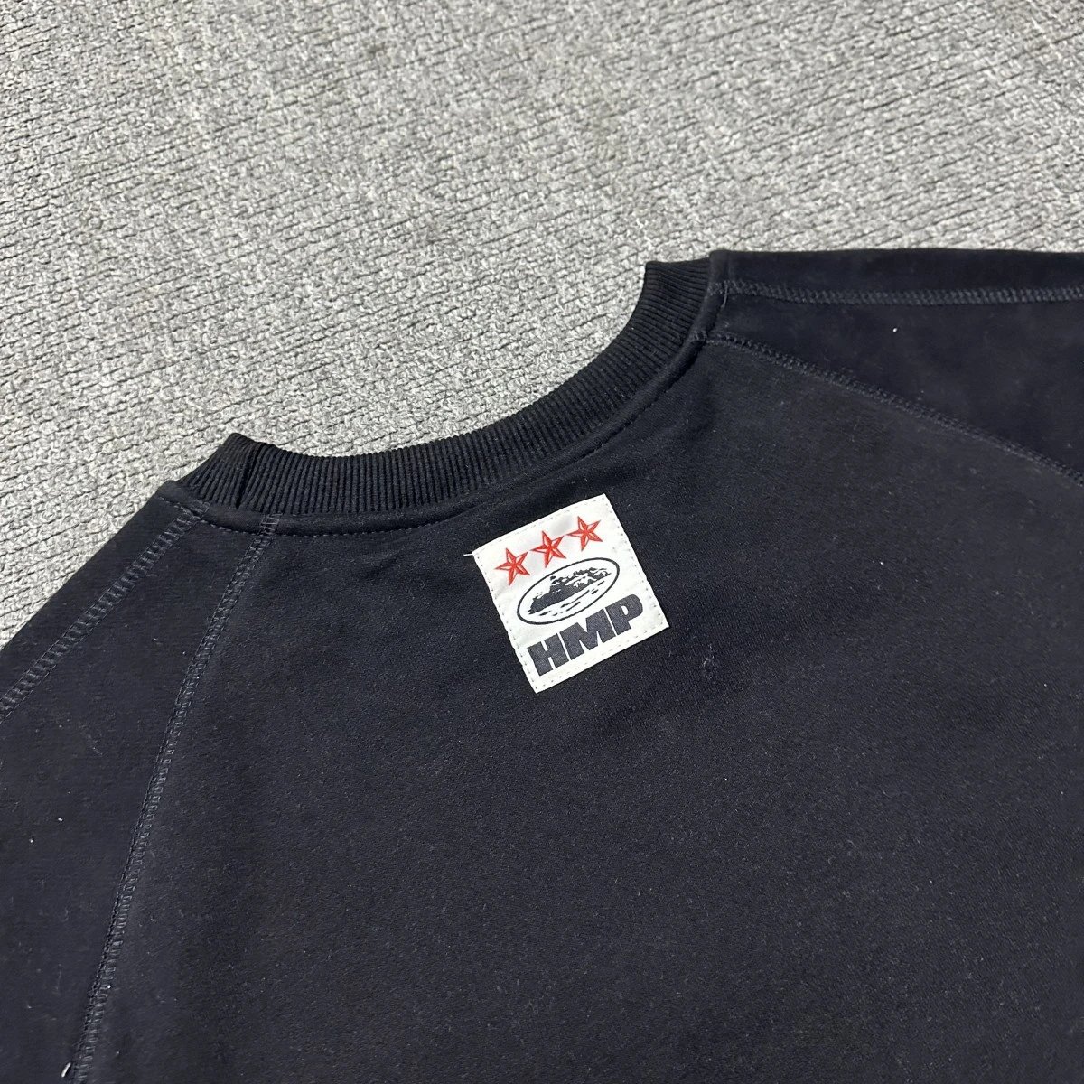 Design HMP Classic Raglan Sleeve Sweatshirt Black Hoodie - 30