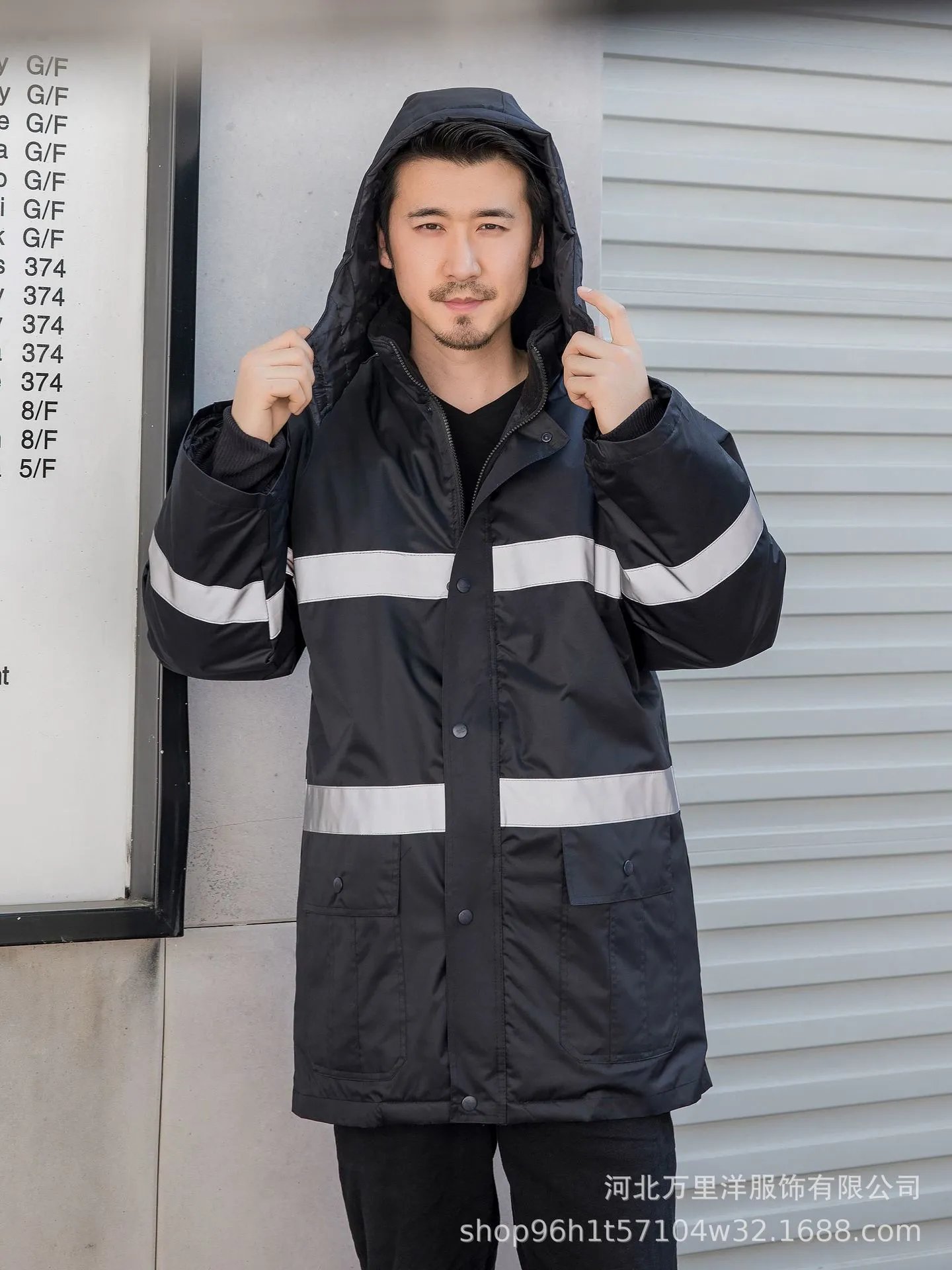 Design High-Visibility Safety Jacket Lime Green and Black Outerwear - 2