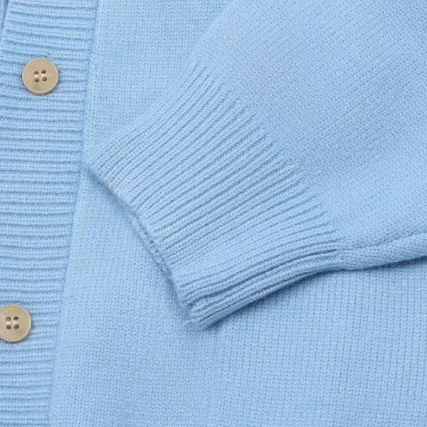 Acne Studios Bow Embroidery Cardigan Light Blue Outerwear.cardigan - 6