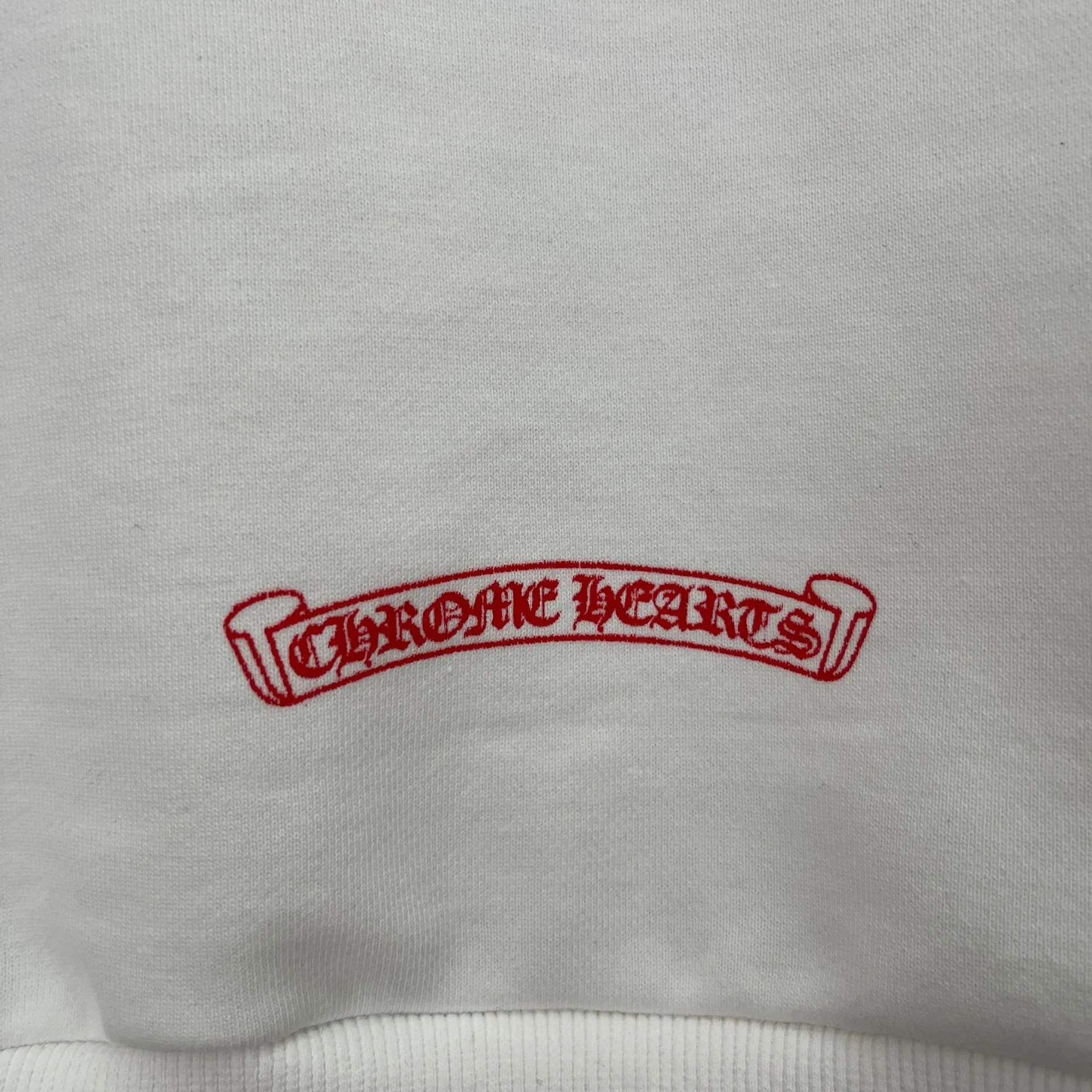 Chrome Hearts x The Rolling Stones Logo Hoodie White - 9