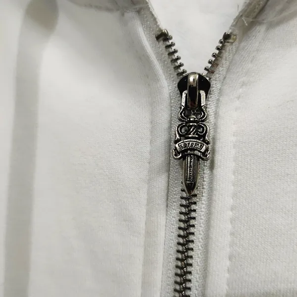 Chrome Hearts Triple Cross Zip-Up Hoodie Black - 35