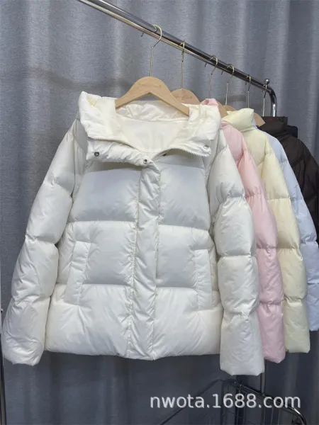 Design Puffer Hooded Down Jacket Black - 21