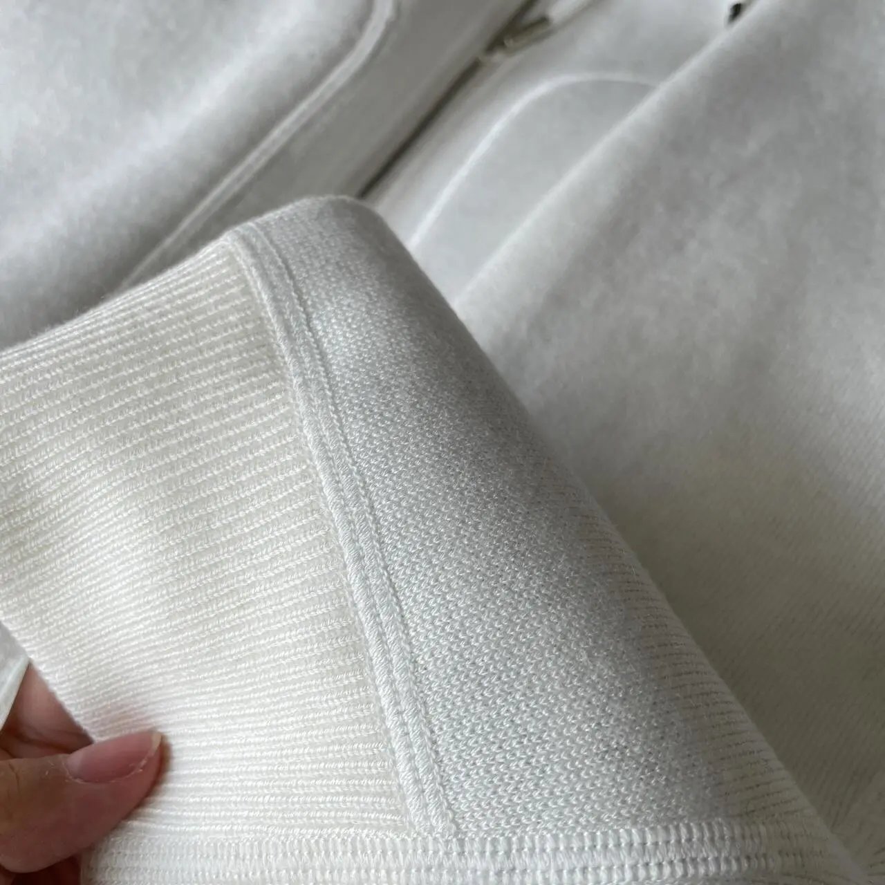 Dior Oblique Monogram Zip-Up Hoodie White Gray - 9