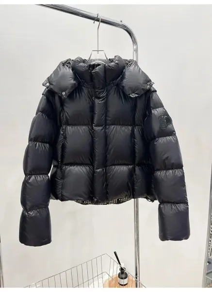 Moncler Genius Down Jacket in Periwinkle Blue with Puffer Design and Detachable Hood - 21