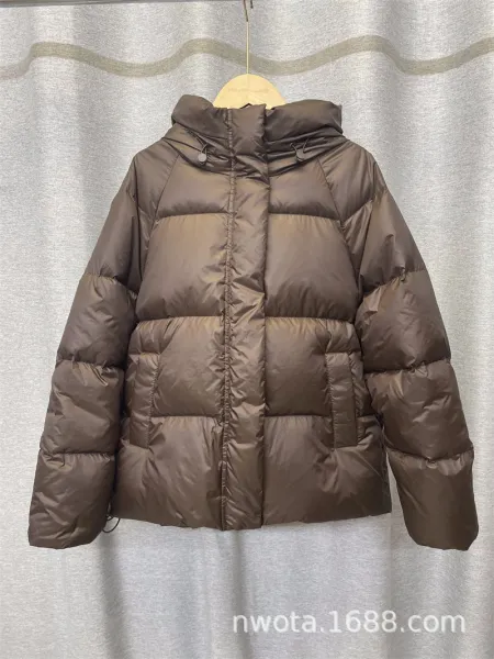 Design Puffer Hooded Down Jacket Black - 11