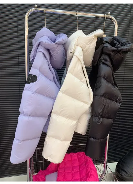 Moncler Genius Down Jacket in Periwinkle Blue with Puffer Design and Detachable Hood - 29